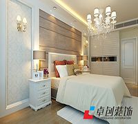 方夢華苑簡歐風(fēng)格裝修案例-卓創(chuàng)家裝案例