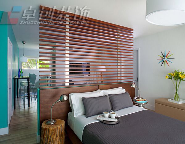 合肥裝飾公司卓創(chuàng)裝飾臥室隔斷裝修設(shè)計(jì)效果圖