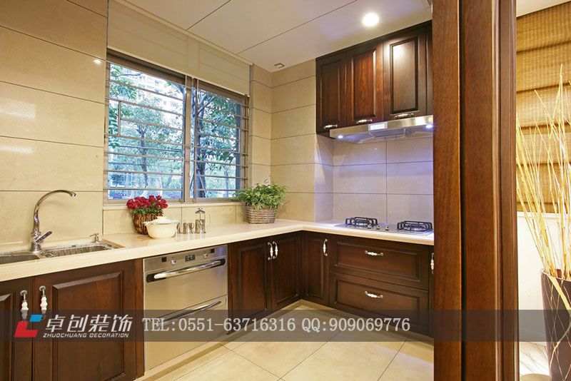 保利拉菲公館103㎡--中式風(fēng)格裝修設(shè)計(jì)餐廳效果圖，合肥裝修公司，合肥裝飾公司