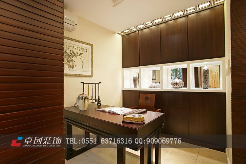 保利拉菲公館103㎡--中式風(fēng)格裝修設(shè)計(jì)餐廳效果圖，合肥裝修公司，合肥裝飾公司