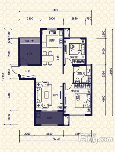 保利拉菲公館103㎡--中式風(fēng)格裝修設(shè)計(jì)餐廳效果圖，合肥裝修公司，合肥裝飾公司