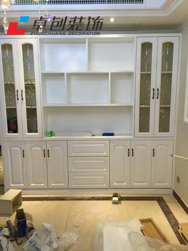 酒柜裝修設(shè)計(jì)圖-卓創(chuàng)裝飾