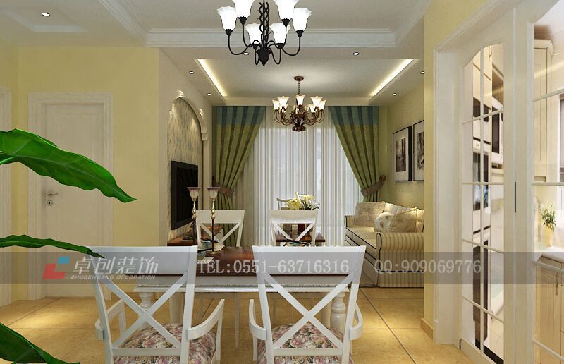 田園裝修風(fēng)格效果圖0551-63716316