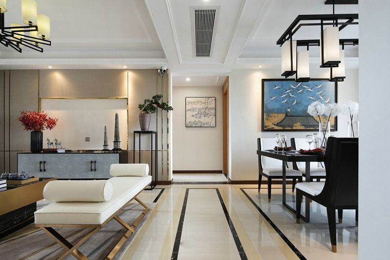 新中式風(fēng)格效果圖-新房裝修流程-合肥卓創(chuàng)裝飾公司