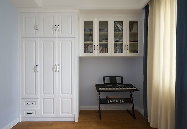 禹州翡翠湖郡119.45平田園混搭風格婚房裝修設(shè)計案例