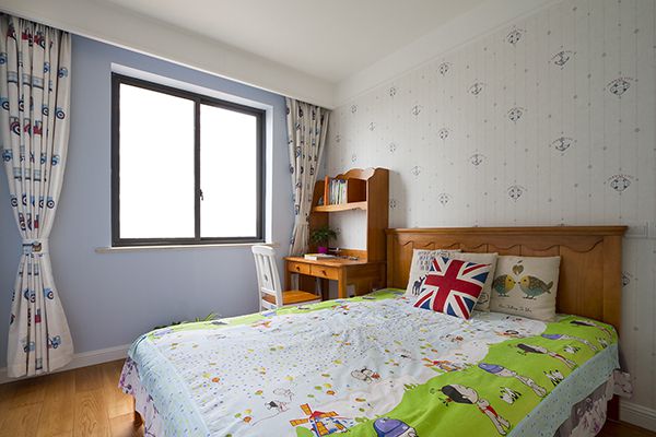 禹州翡翠湖郡119.45平田園混搭風格婚房裝修設(shè)計案例