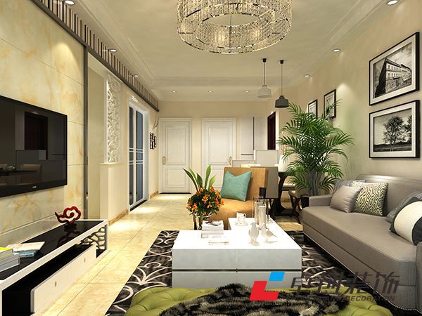 琥珀瑞安家園現(xiàn)代簡約裝修案例