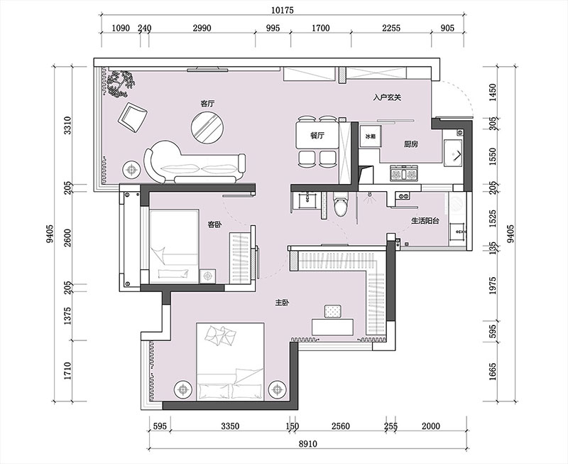 合肥裝修公司，90㎡簡約風格裝修如何給生活做減法？